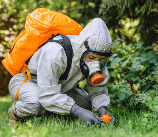 Professional pest control treatment process